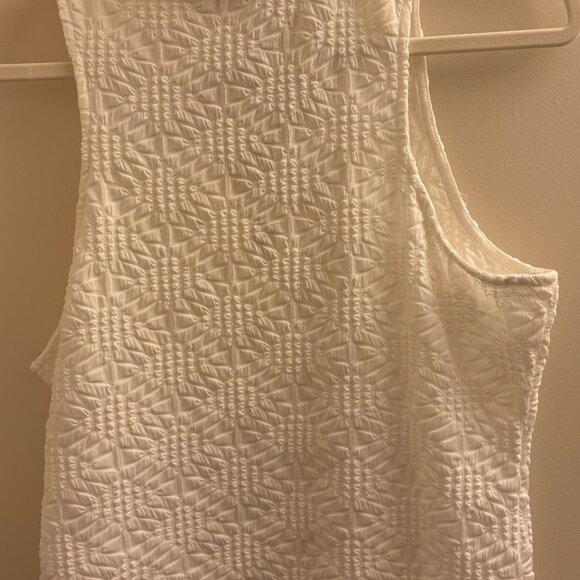 NWT Maeve Anthropologie Cream Collared Tank (size L) - Picture 2 of 7